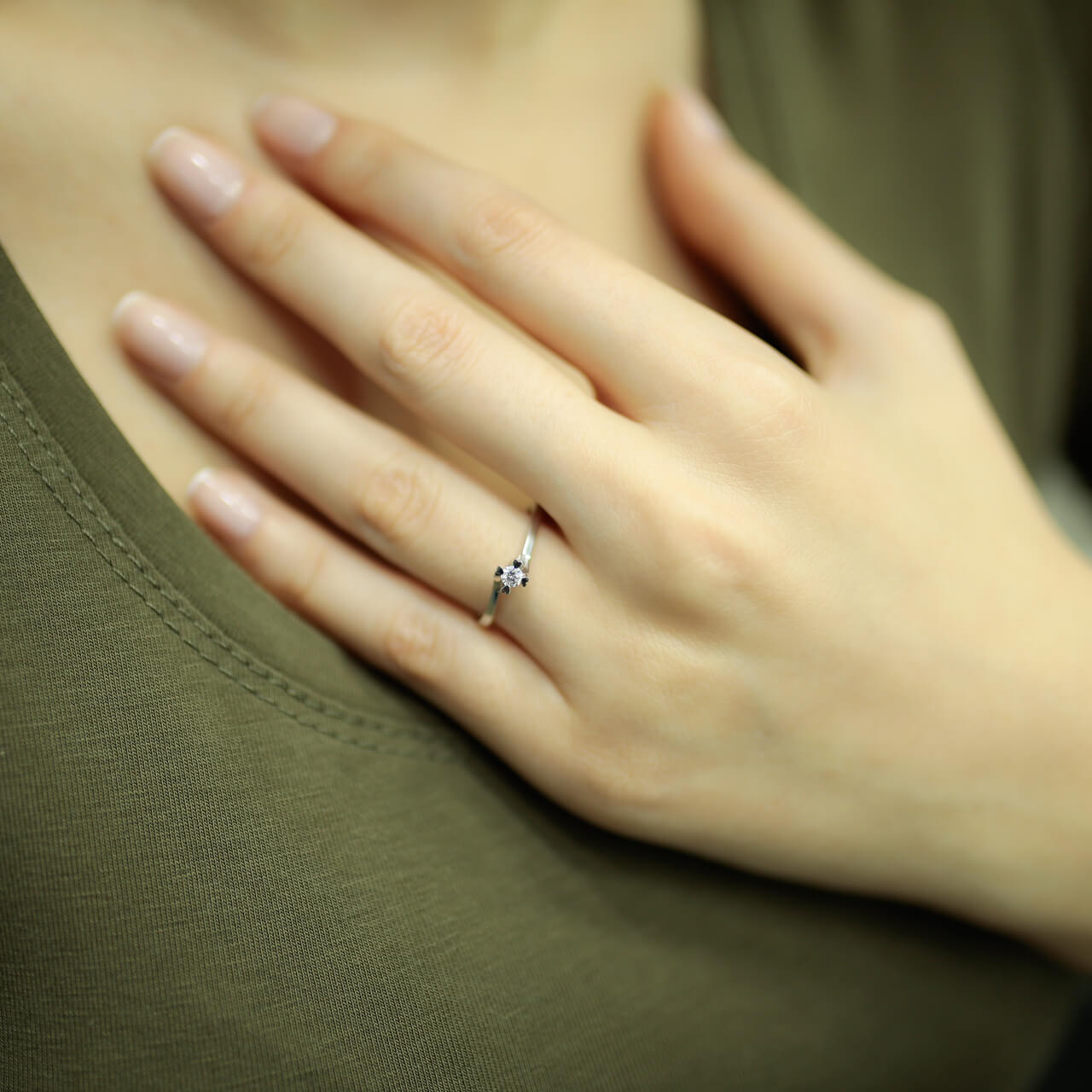 0.10 Carat Diamond Solitaire Ring