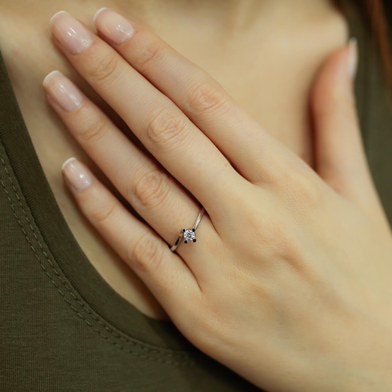 0.18 Carat Diamond Solitaire Ring