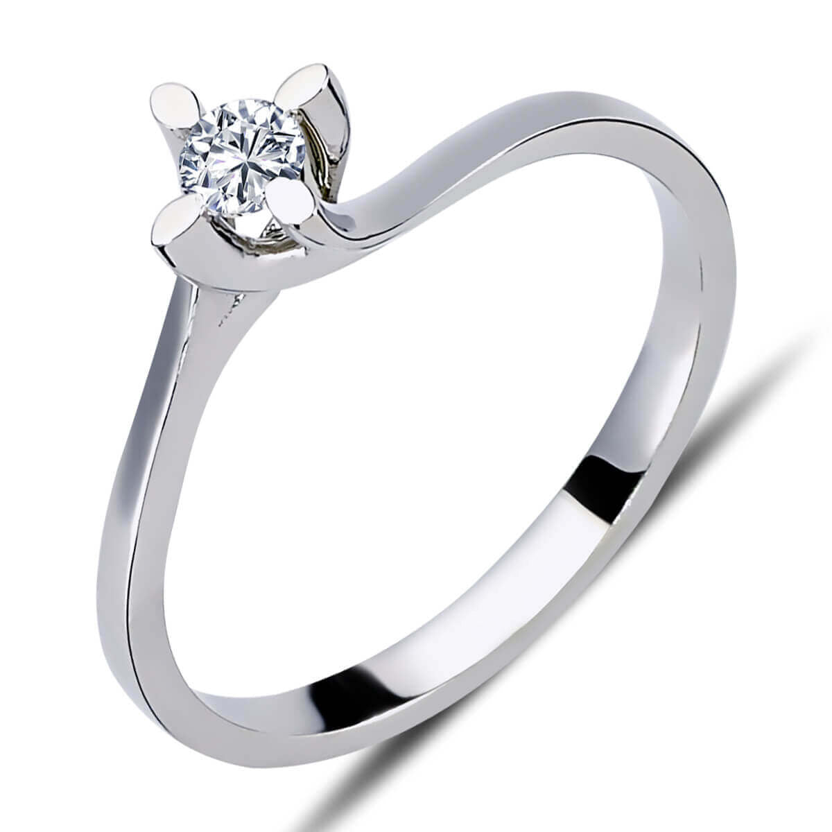0.12 Carat Diamond Solitaire Ring