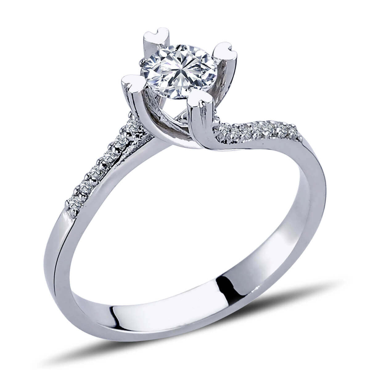 Total 0.50 Carat Diamond Solitaire Ring
