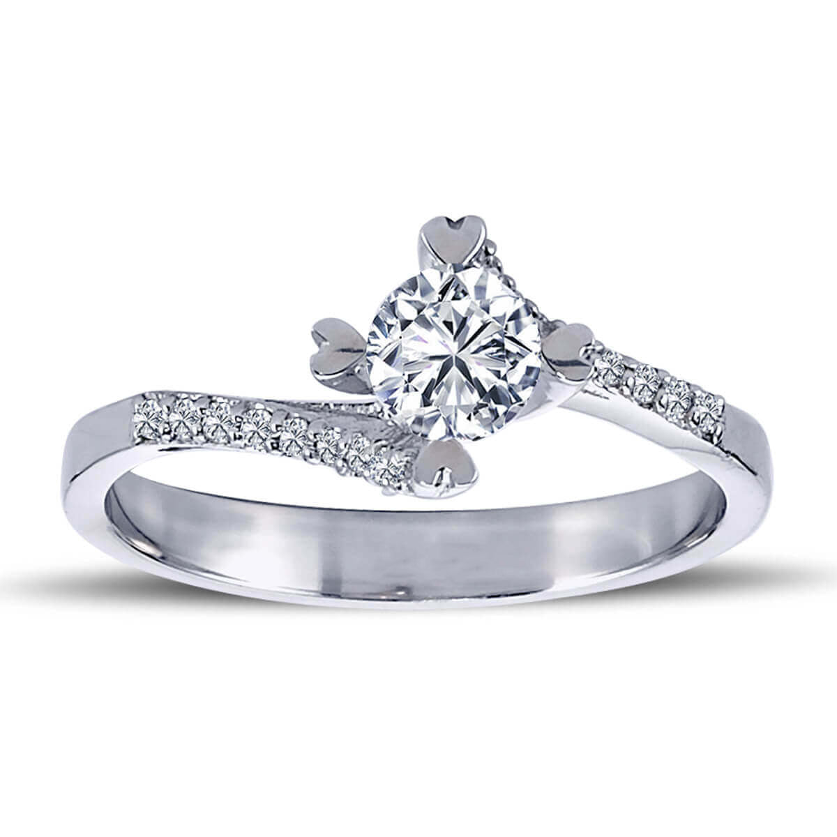 Total 0.50 Carat Diamond Solitaire Ring
