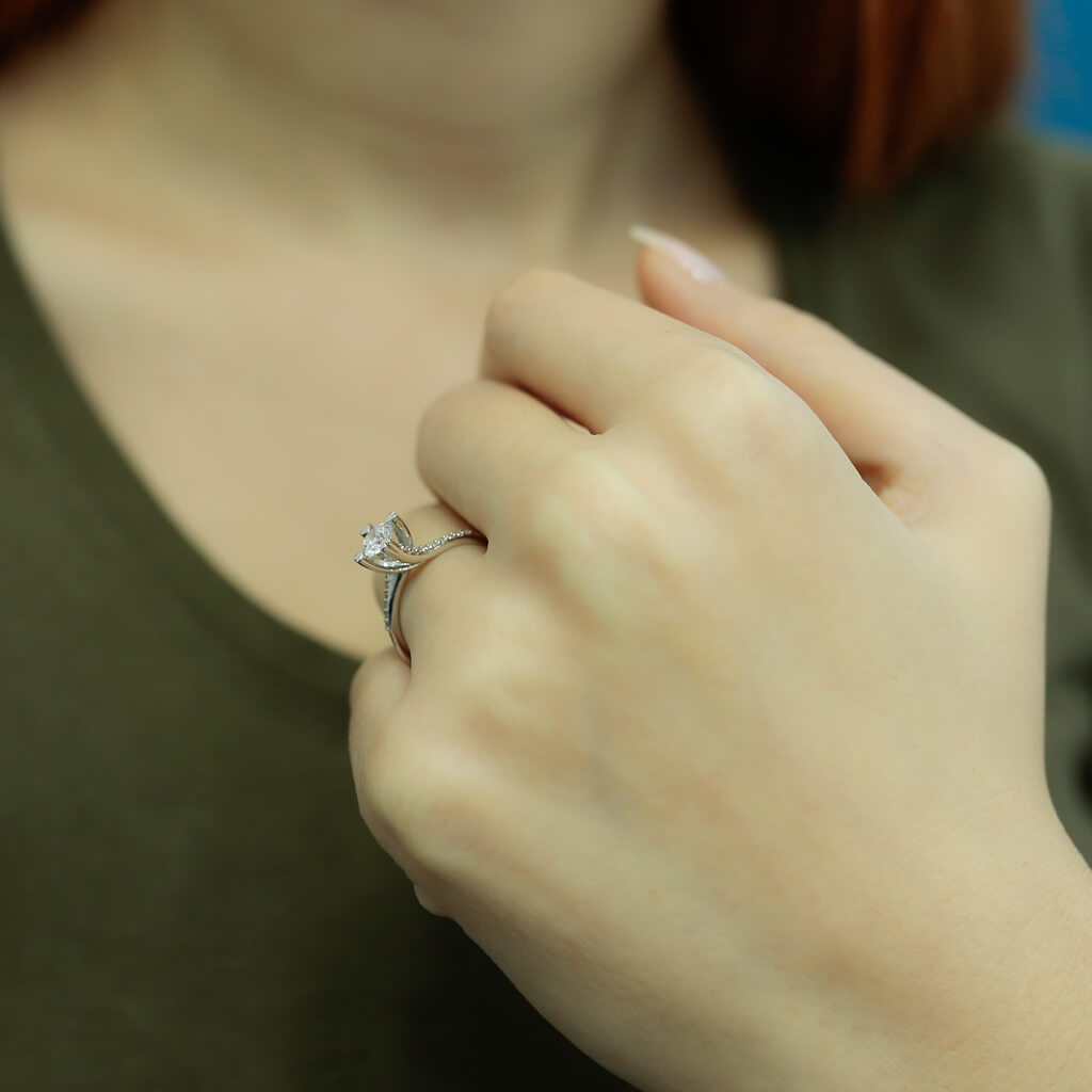 Total 0.50 Carat Diamond Solitaire Ring