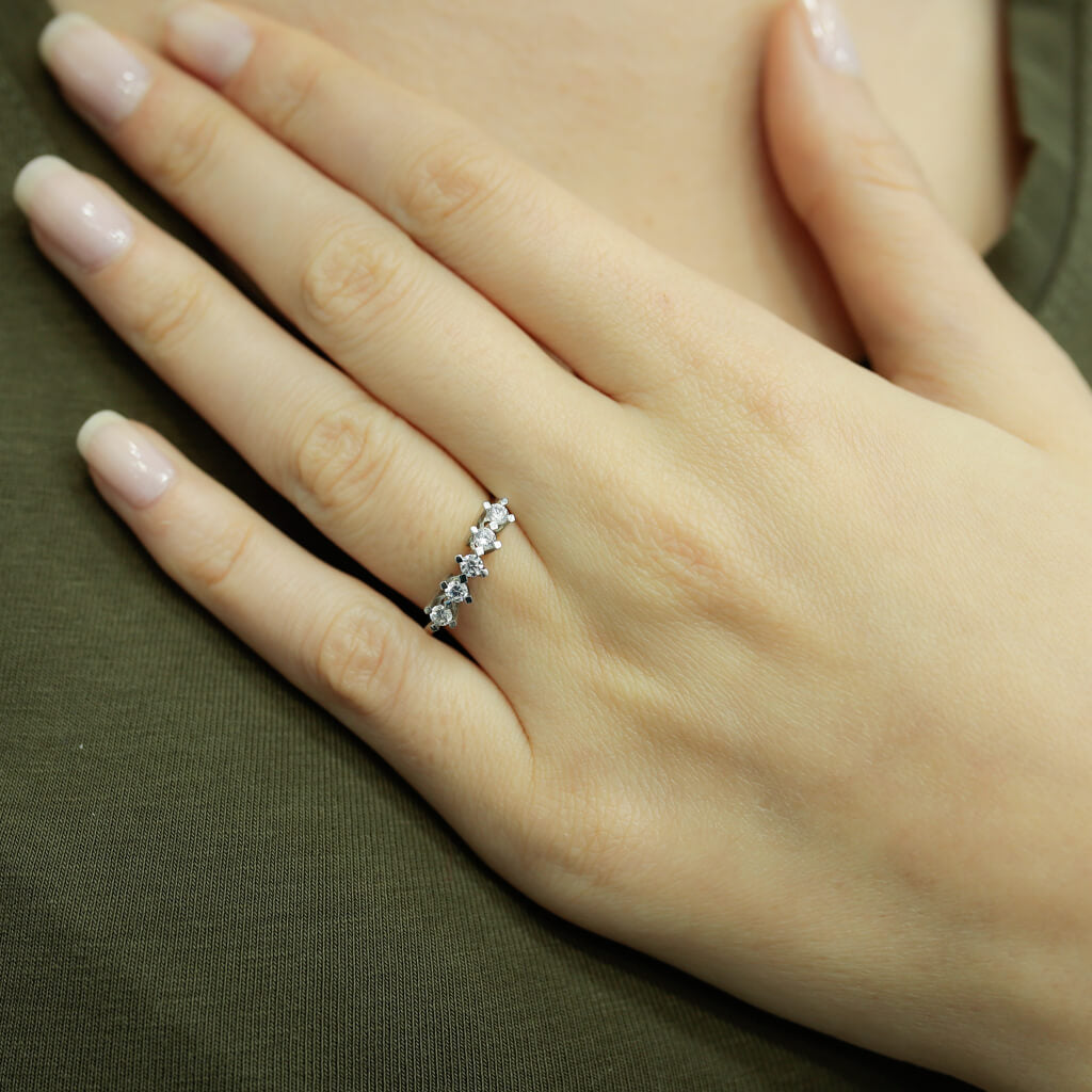 0.35 Carat Diamond five-stone Ring