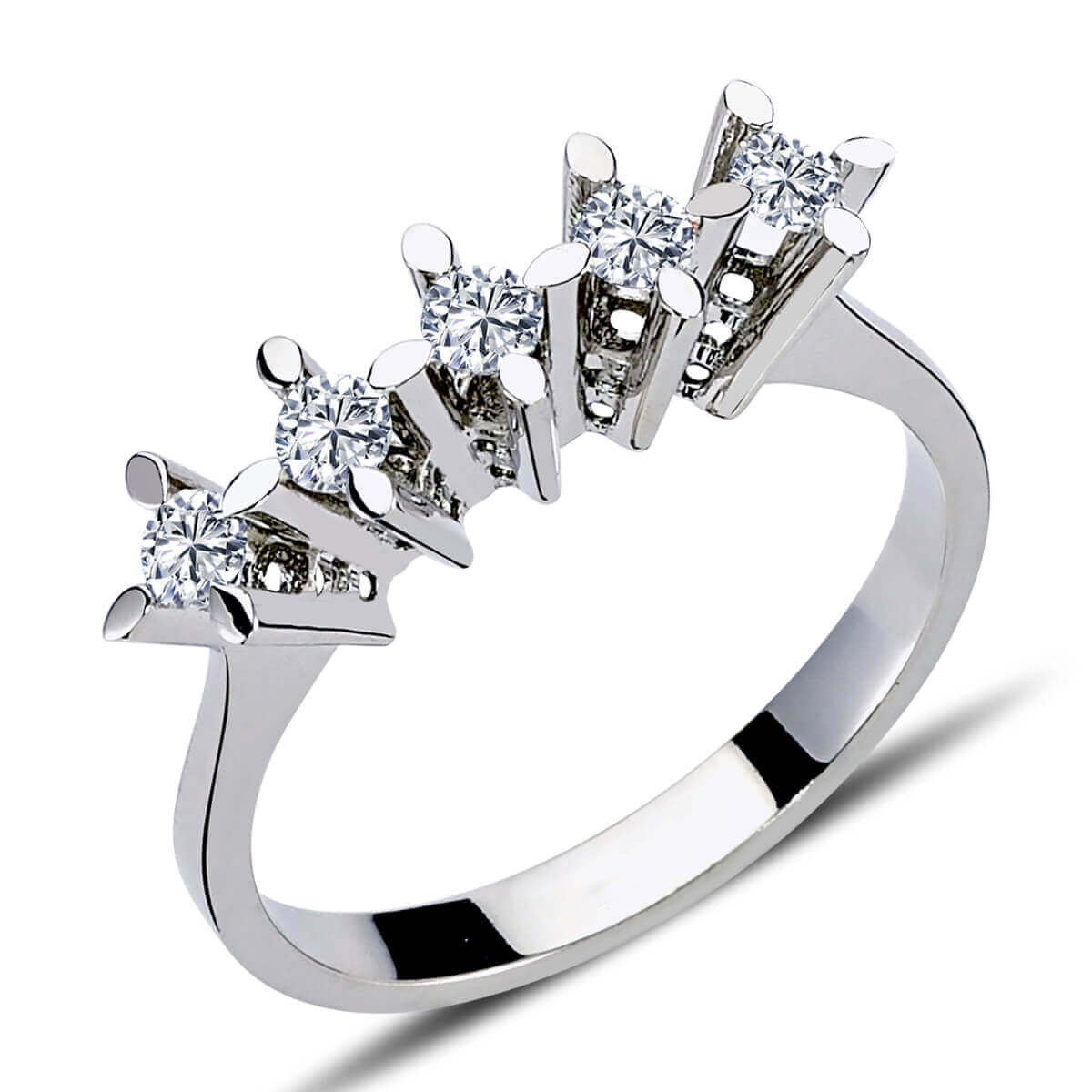 0.31 Carat Diamond Five-Stone Ring