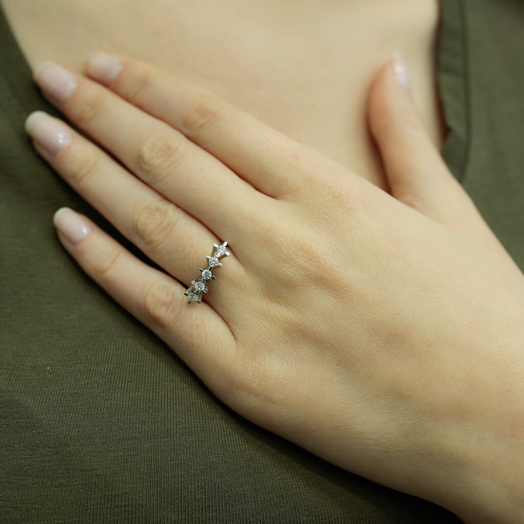 0.31 Carat Diamond Five-Stone Ring