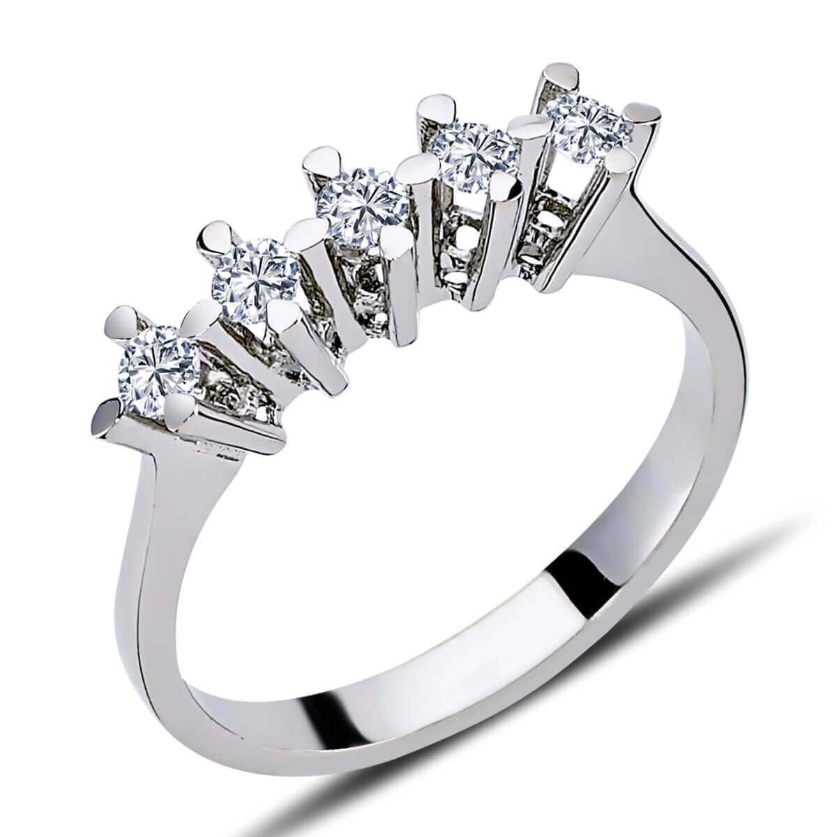 0.36 Carat Diamond Five-Stone Ring