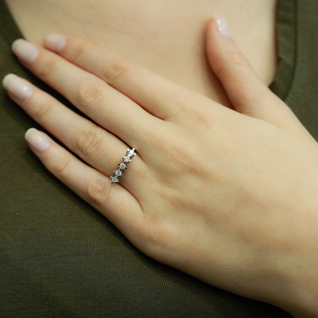 0.36 Carat Diamond Five-Stone Ring