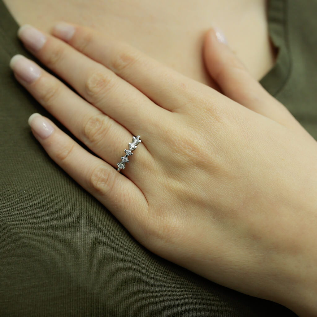 0.32 Carat Diamond Five-Stone Ring