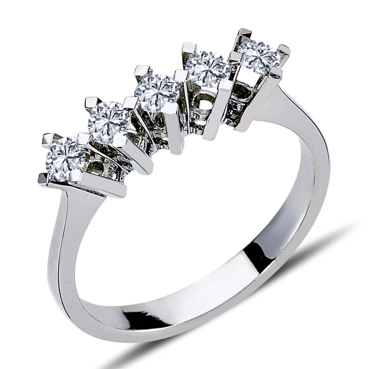 0.42 Carat Diamond Five-Stone Ring