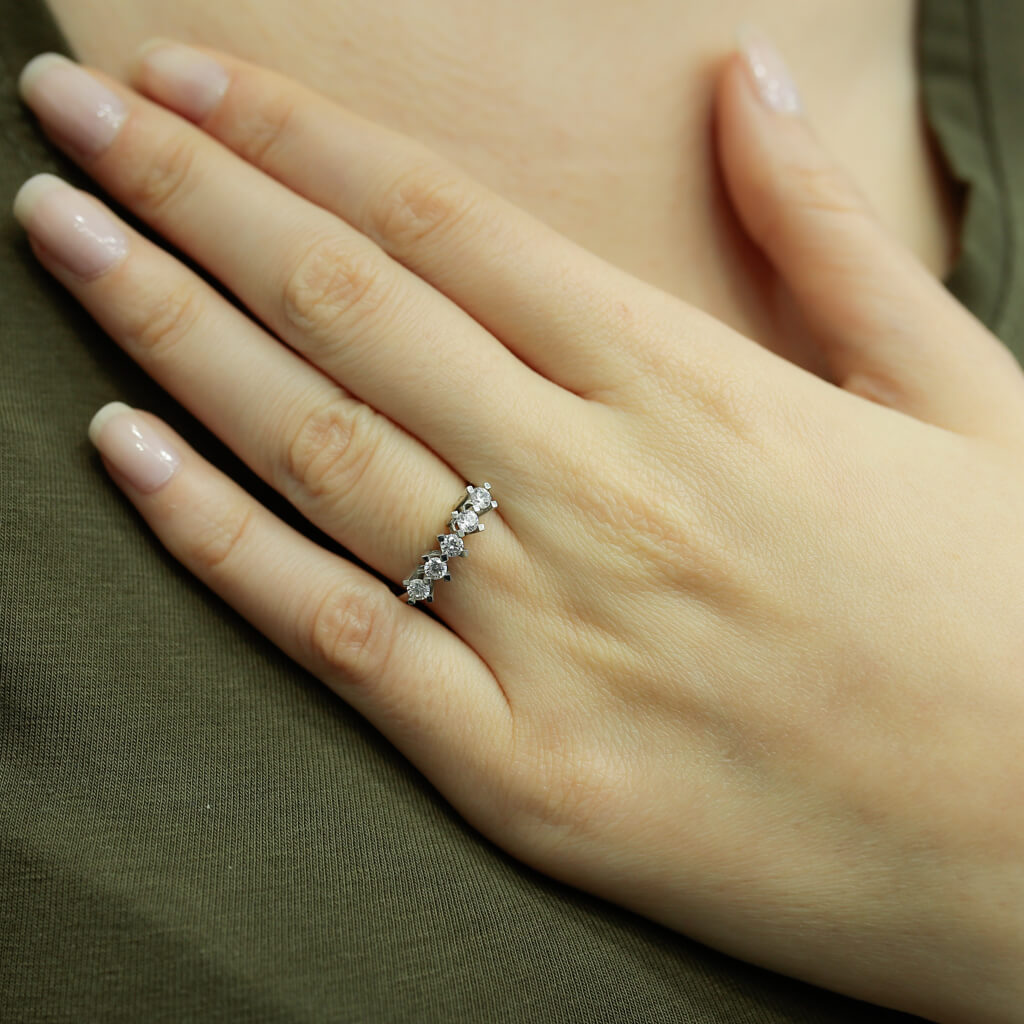 0.42 Carat Diamond Five-Stone Ring