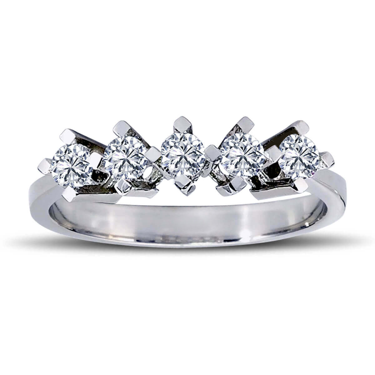 0.42 Carat Diamond Five-Stone Ring