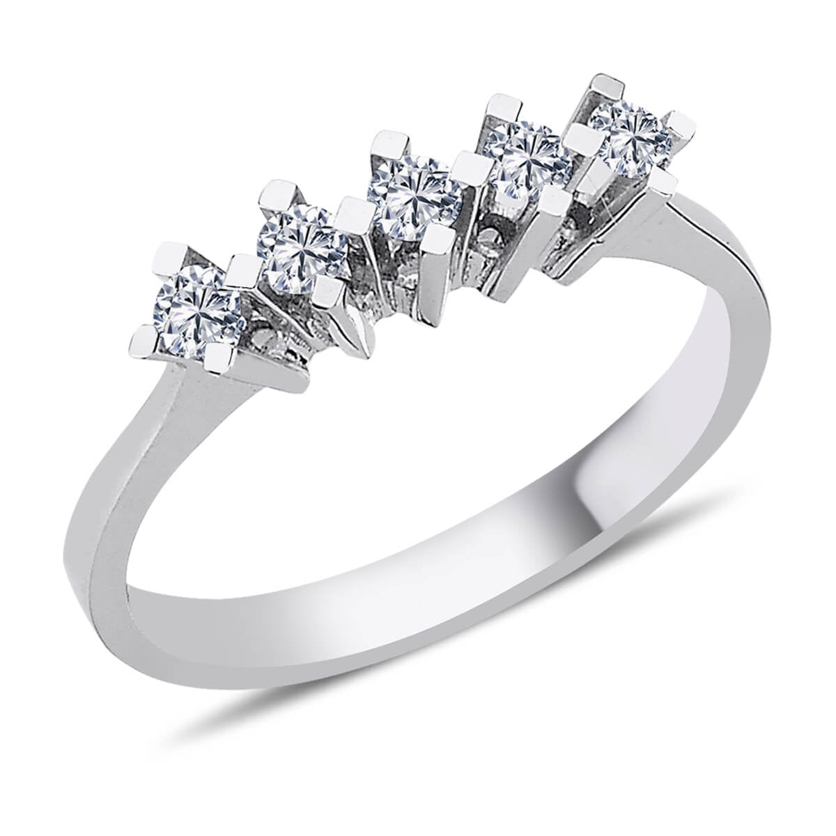 0.23 Carat Diamond Five-Stone Ring
