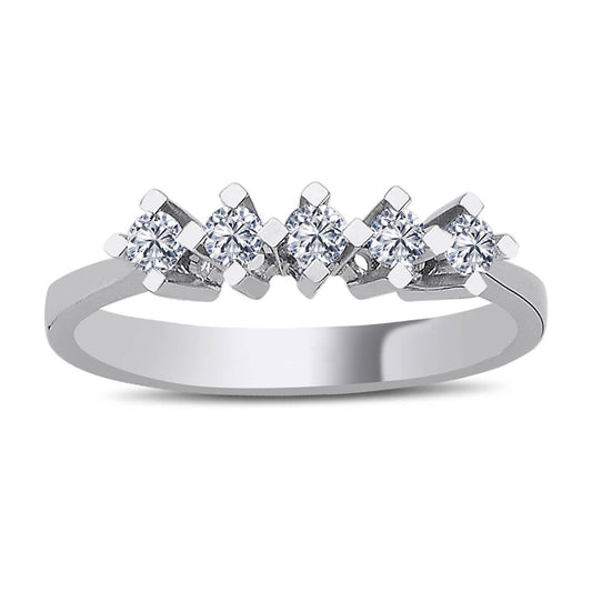 0.23 Carat Diamond Five-Stone Ring