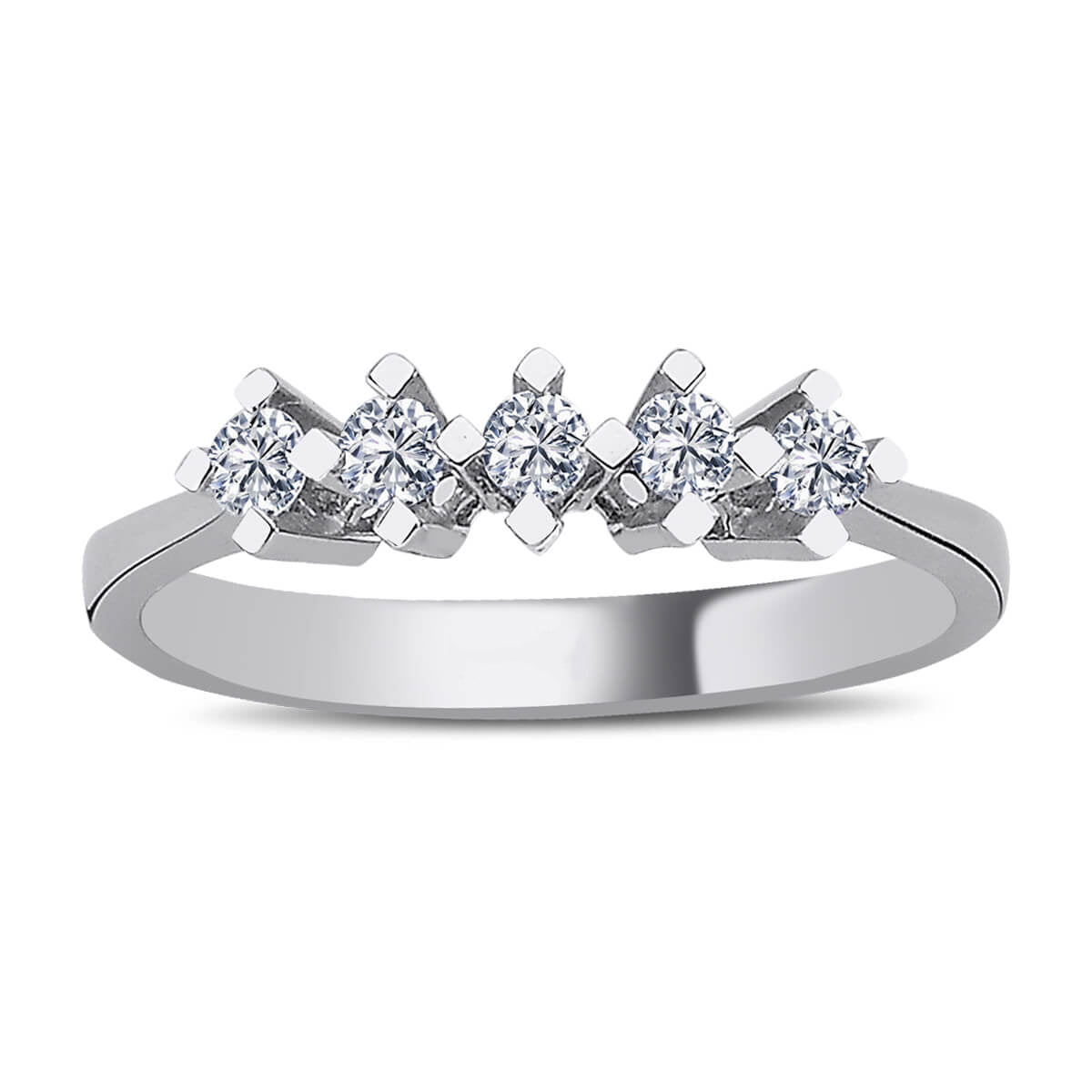 0.25 Carat Diamond Five-Stone Ring