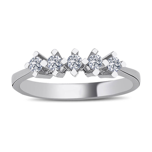 0.25 Carat Diamond Five-Stone Ring