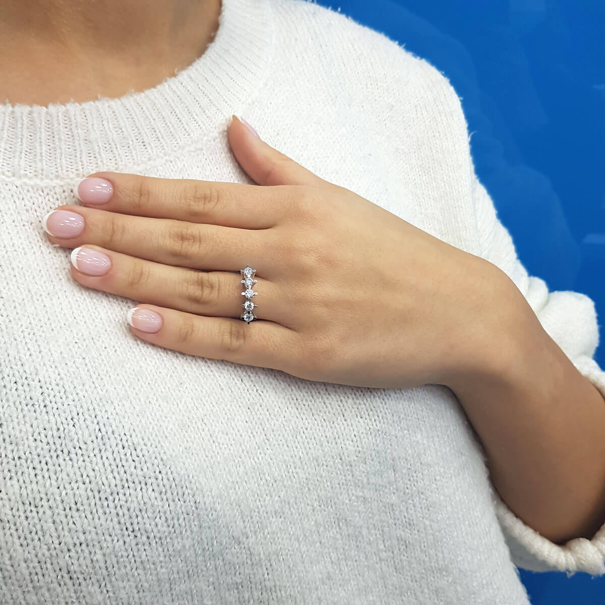0.70 Carat Diamond Five-Stone Ring