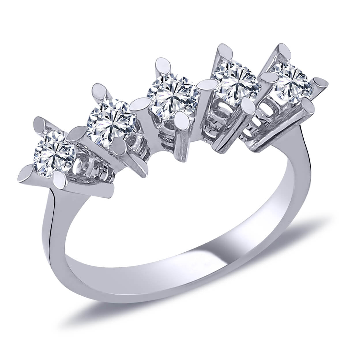 0.90 Carat Diamond Five-Stone Ring