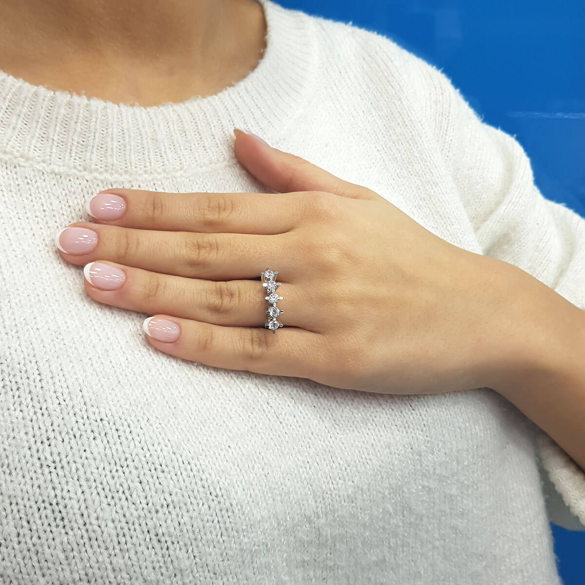 0.90 Carat Diamond Five-Stone Ring