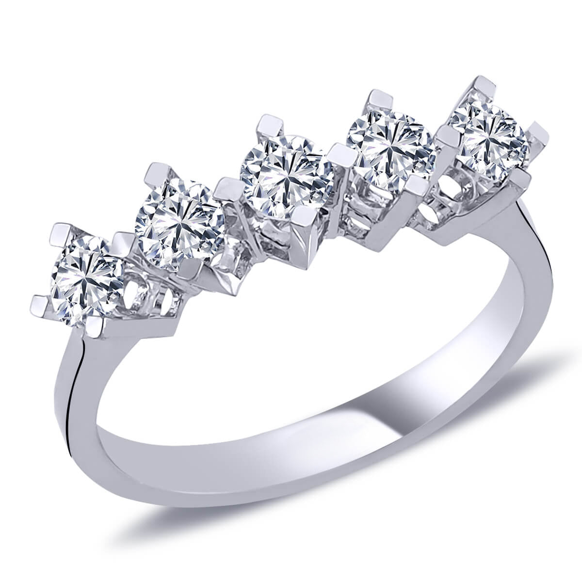 0.85 Carat Diamond Five-Stone Ring