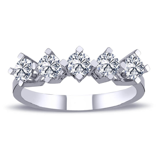 0.85 Carat Diamond Five-Stone Ring
