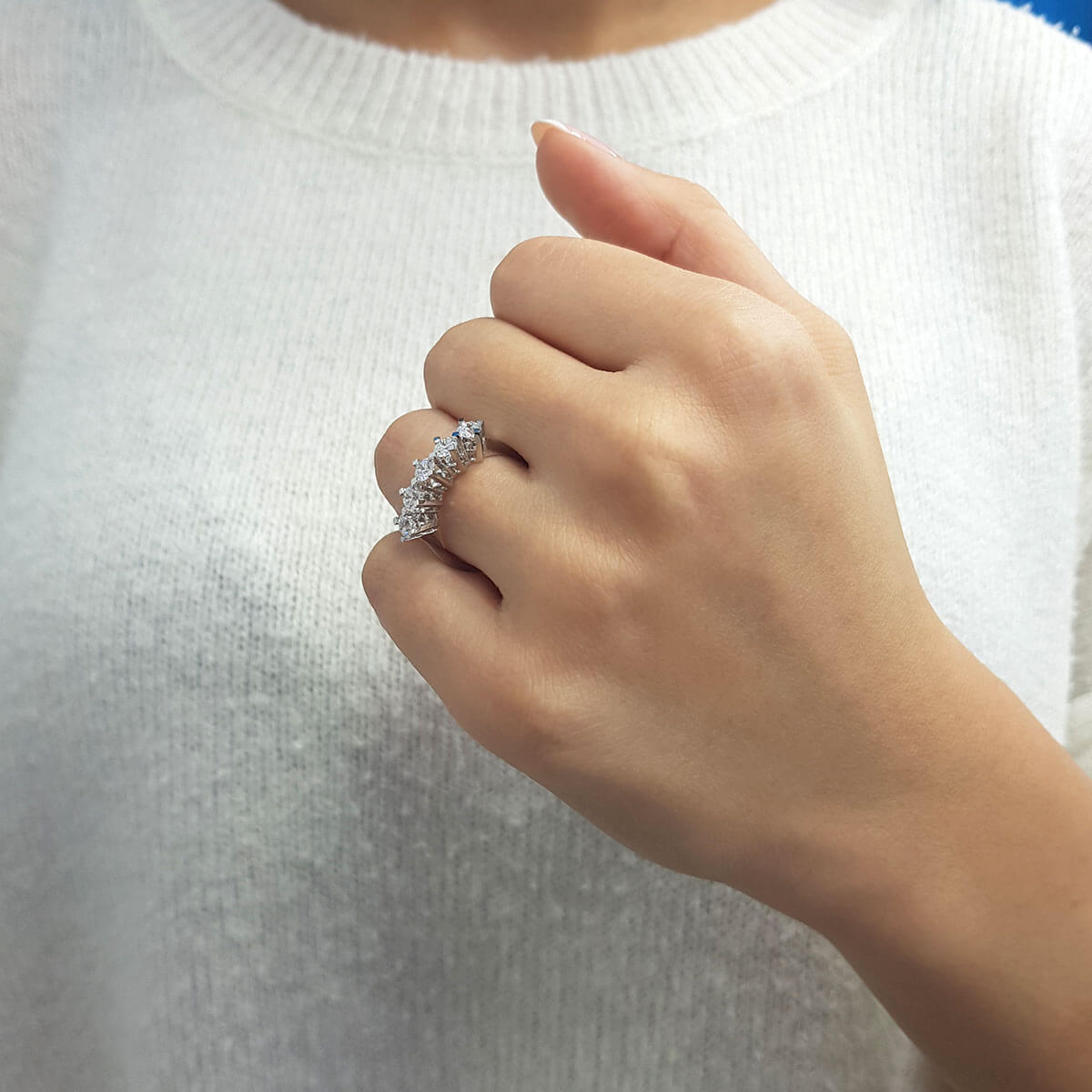 0.85 Carat Diamond Five-Stone Ring