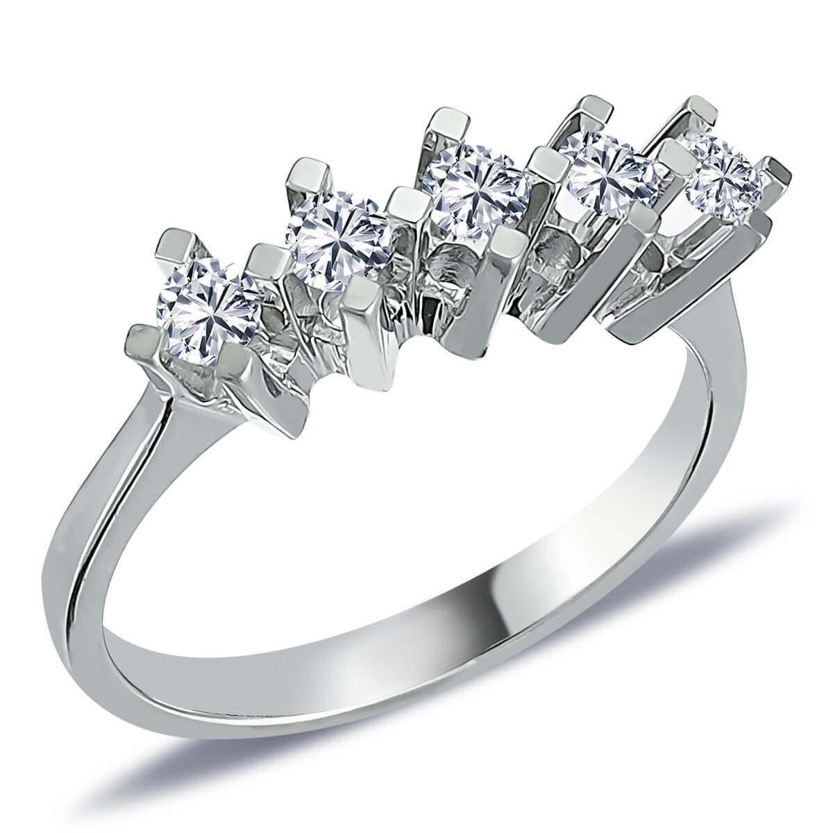 0.45 Carat Diamond Five-Stone Ring