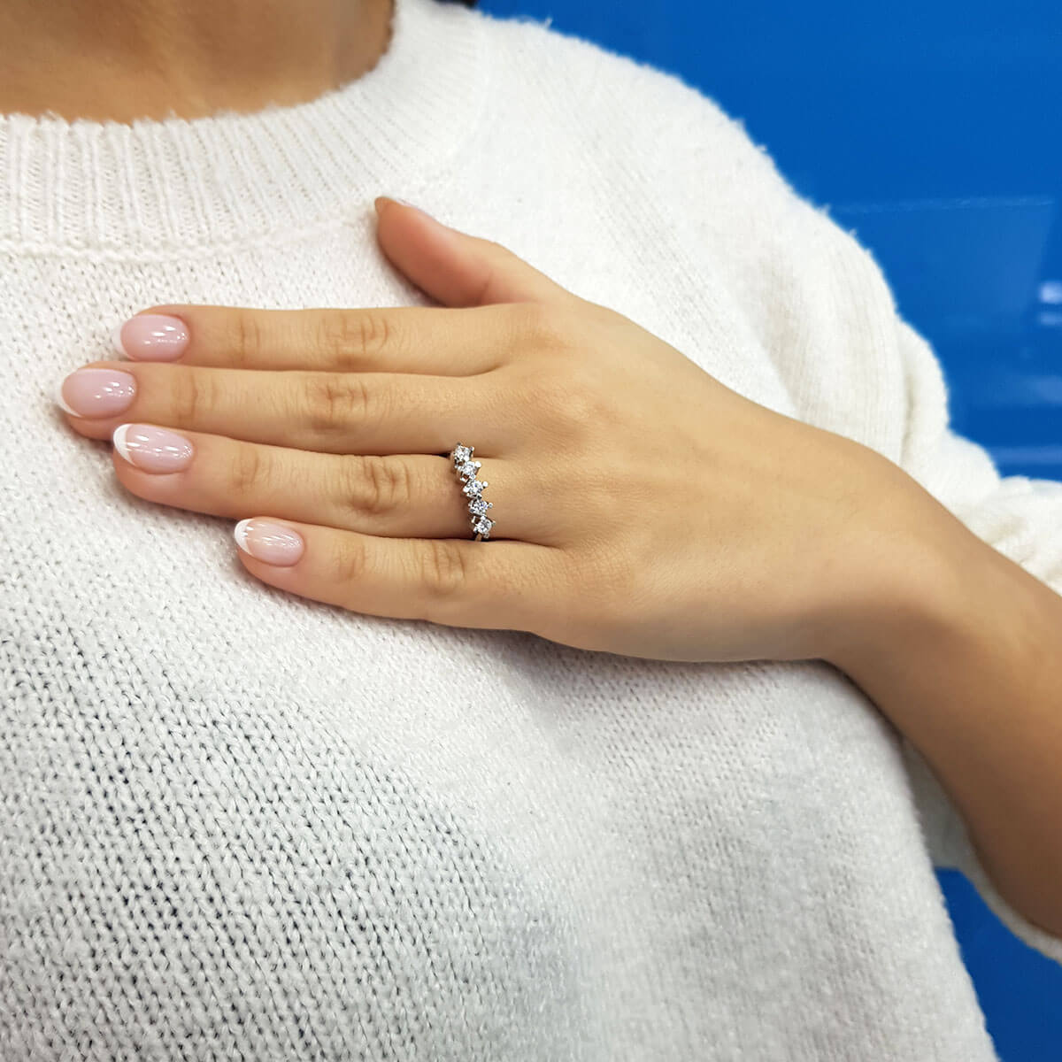0.45 Carat Diamond Five-Stone Ring