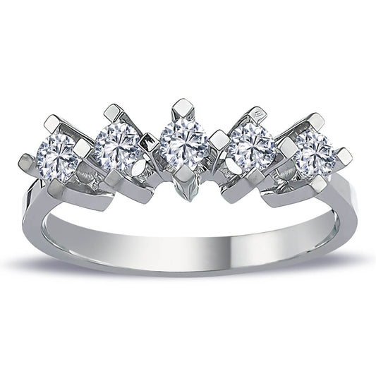 0.45 Carat Diamond Five-Stone Ring