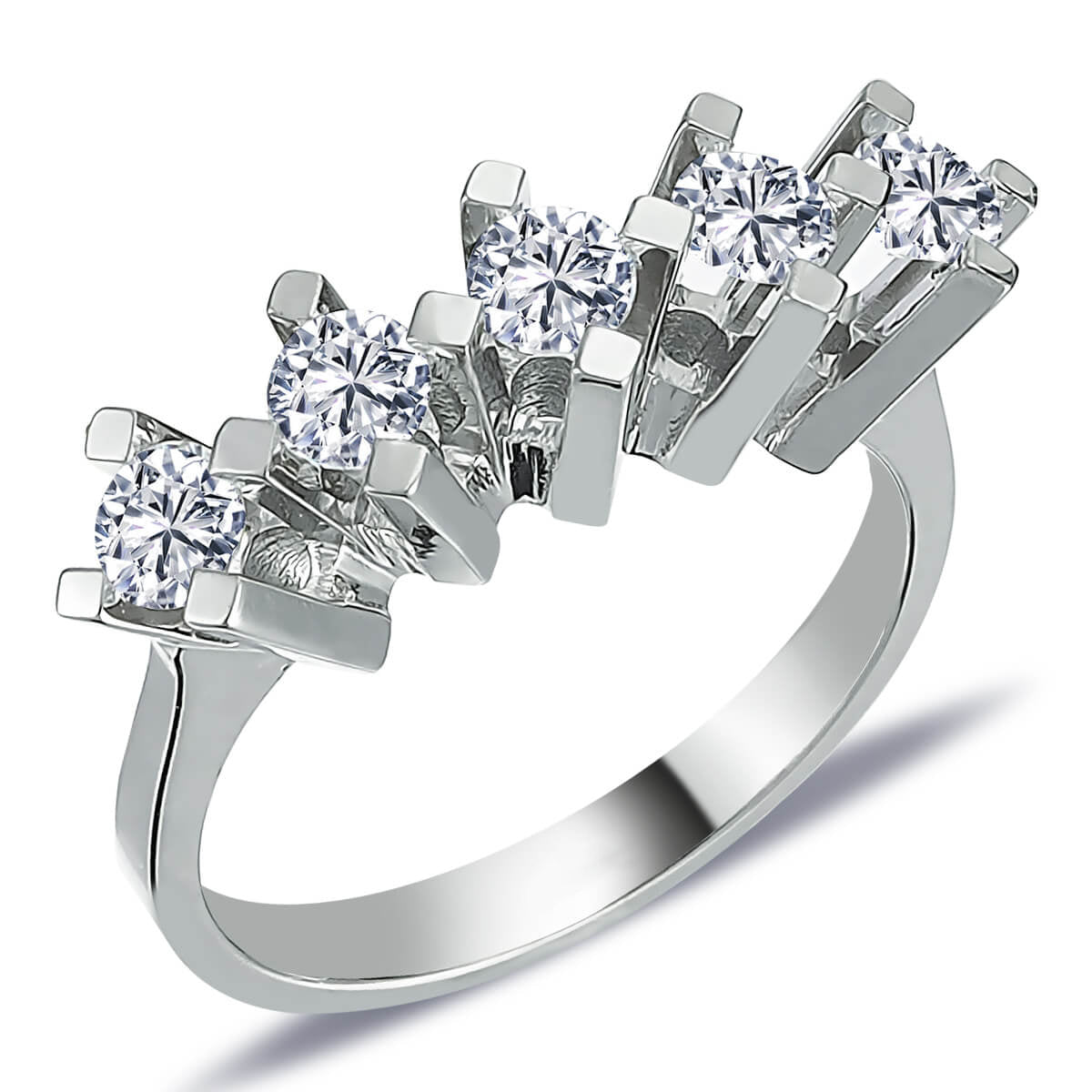 0.75 Carat Diamond Five-Stone Ring