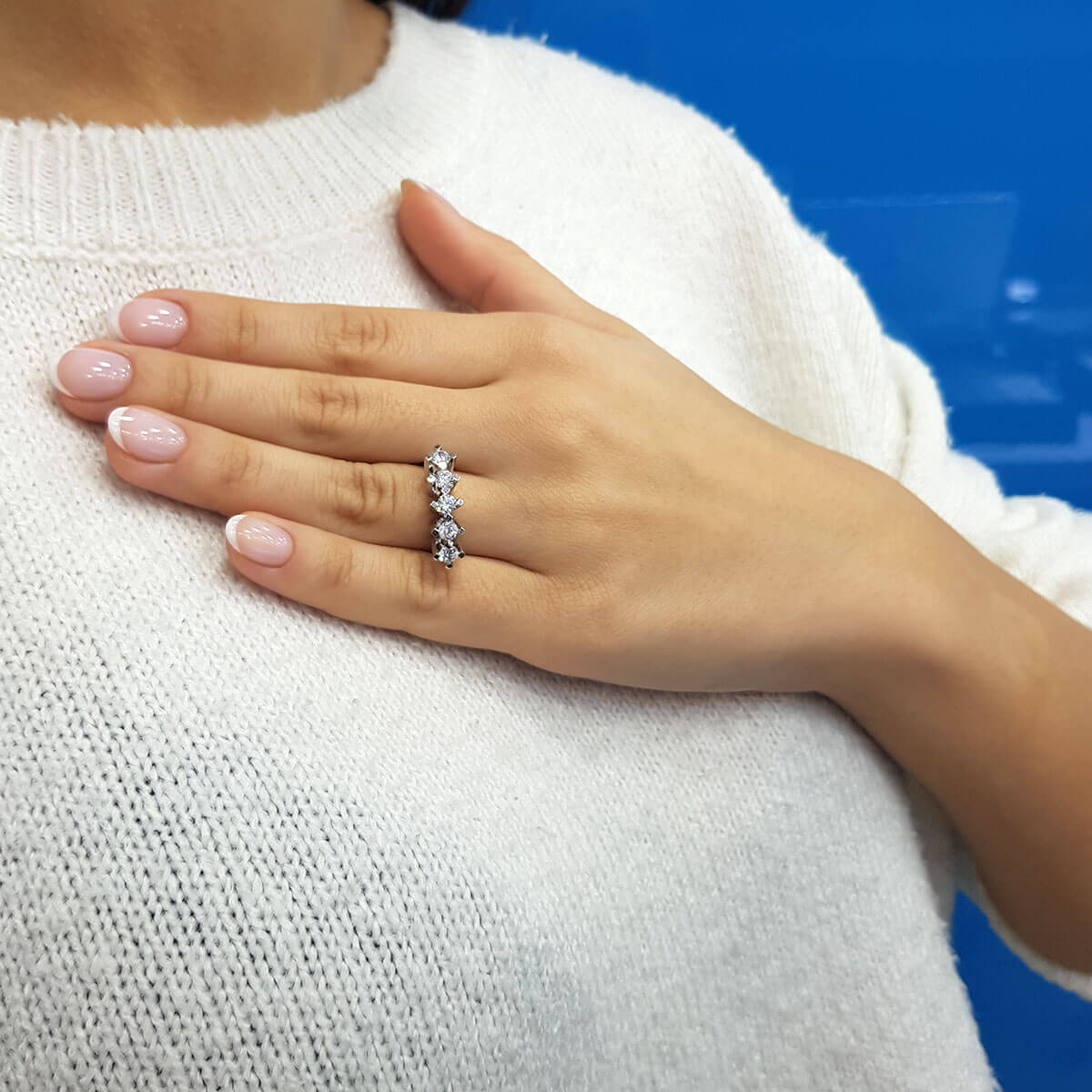 0.75 Carat Diamond Five-Stone Ring