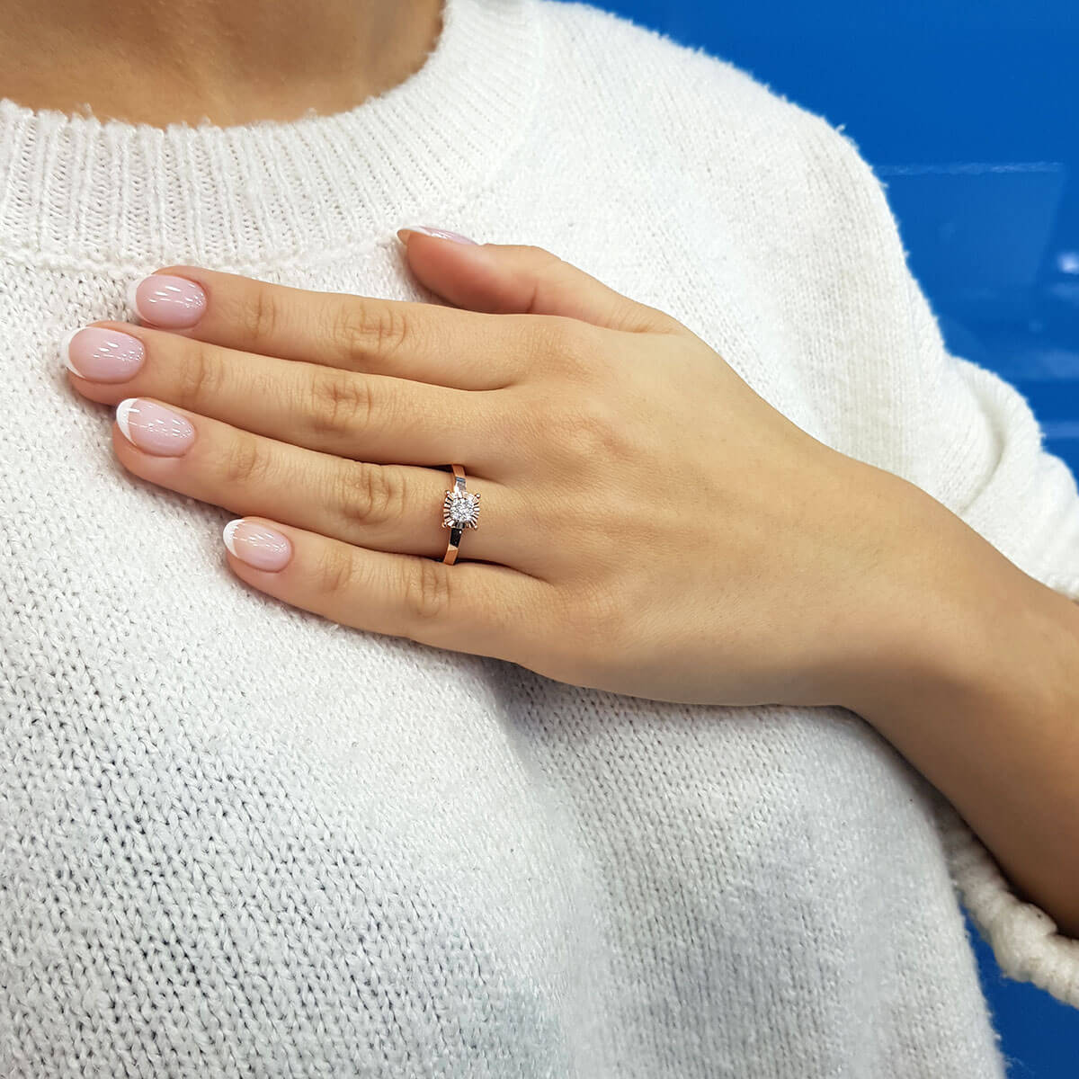 Diamond Cushion Eridu Ring