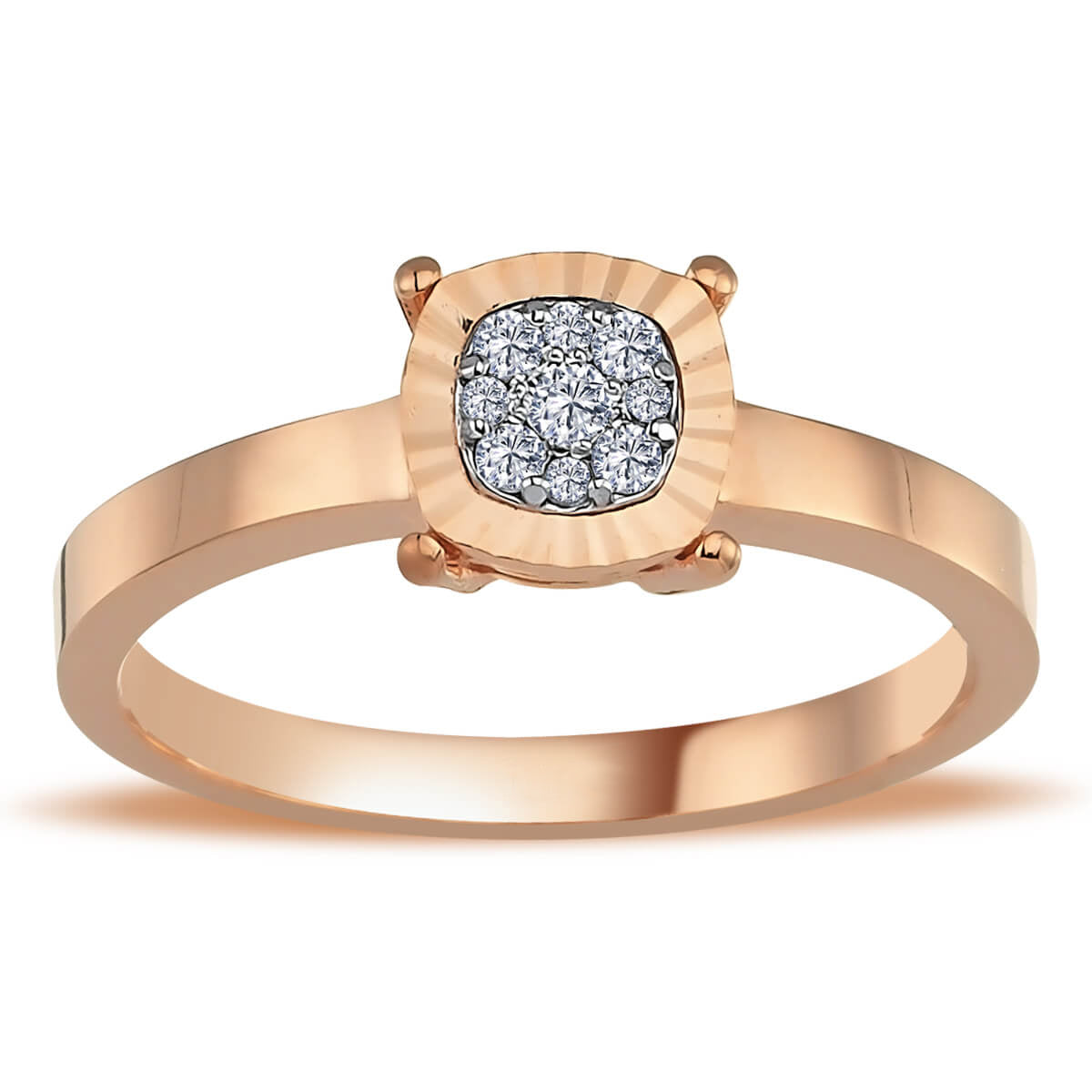 Diamond Cushion Eridu Ring