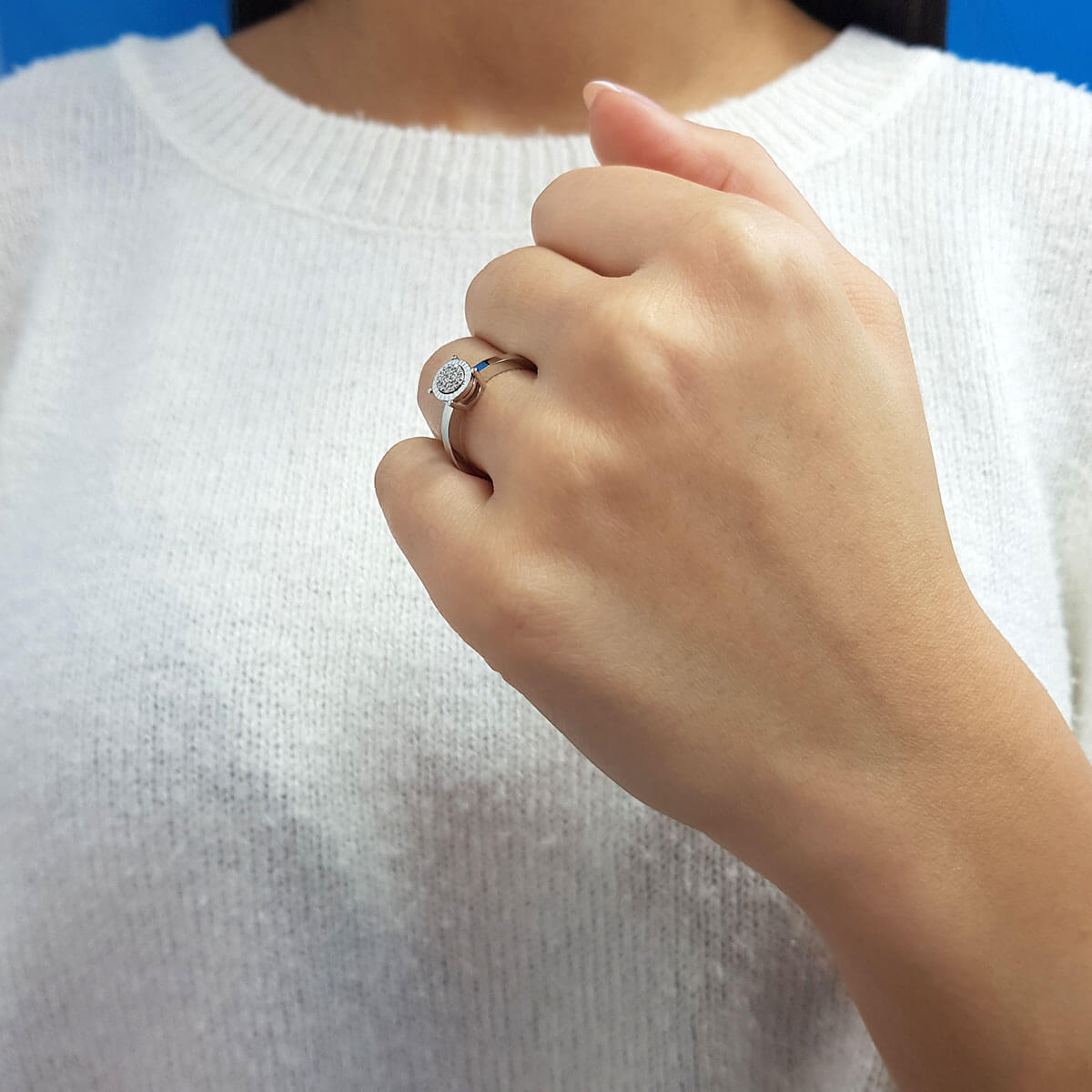 Diamond Oval Eridu Ring