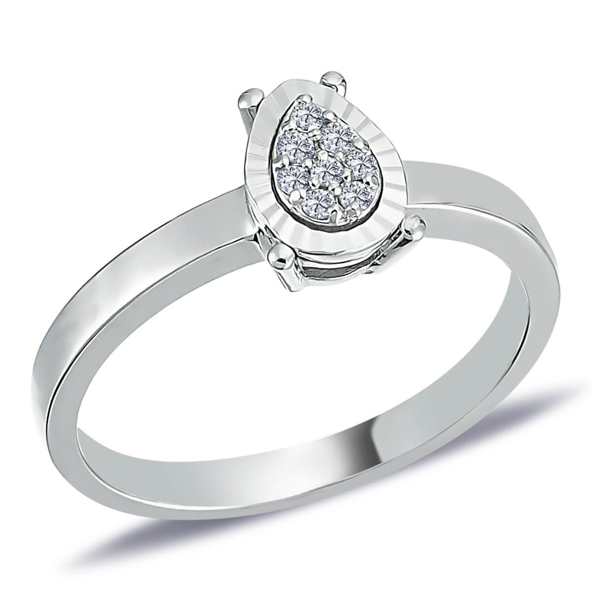 Diamond Teardrop Eridu Ring