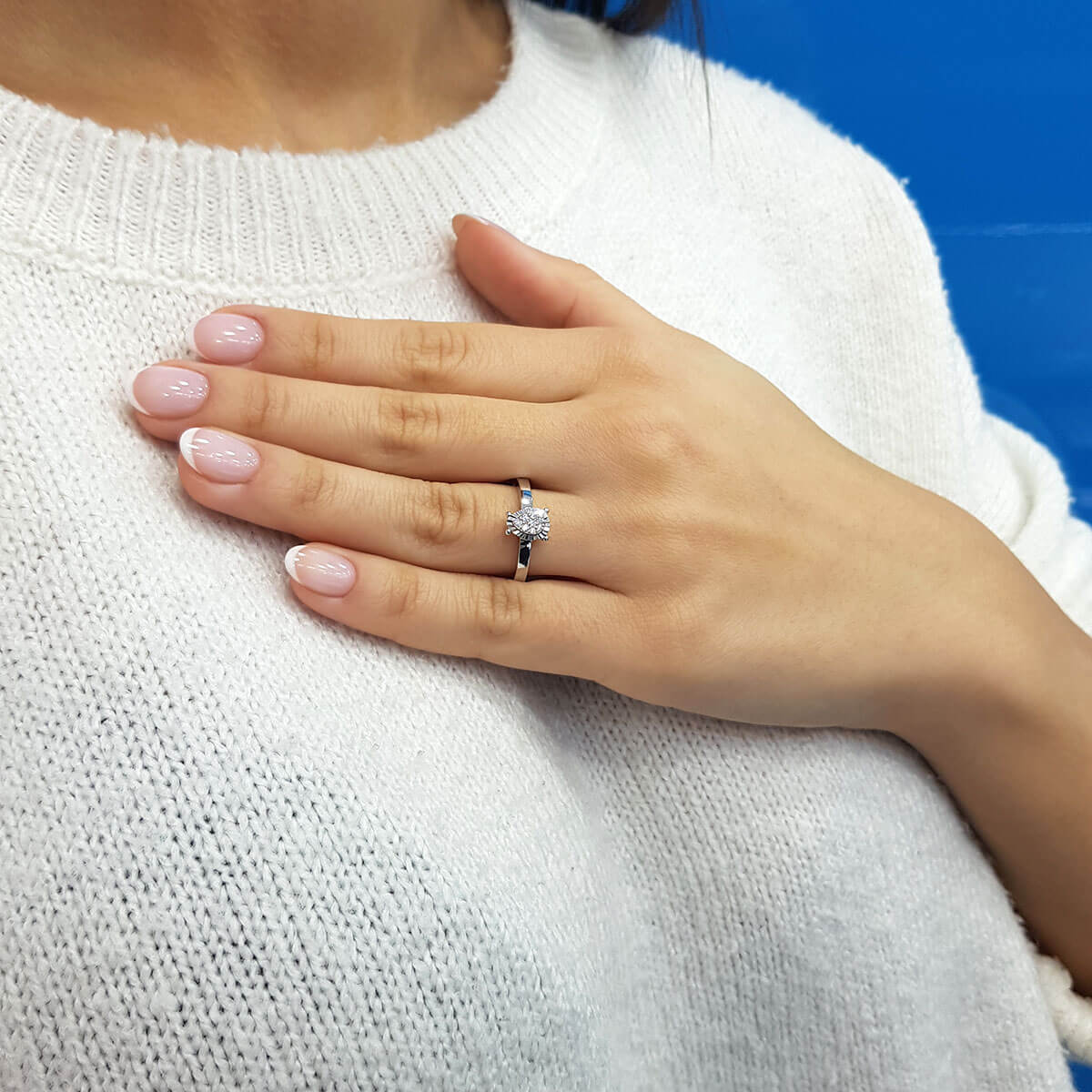 Diamond Teardrop Eridu Ring