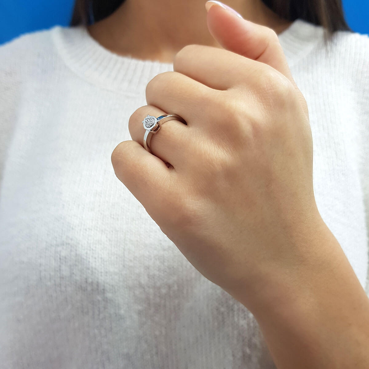 Diamond Teardrop Eridu Ring