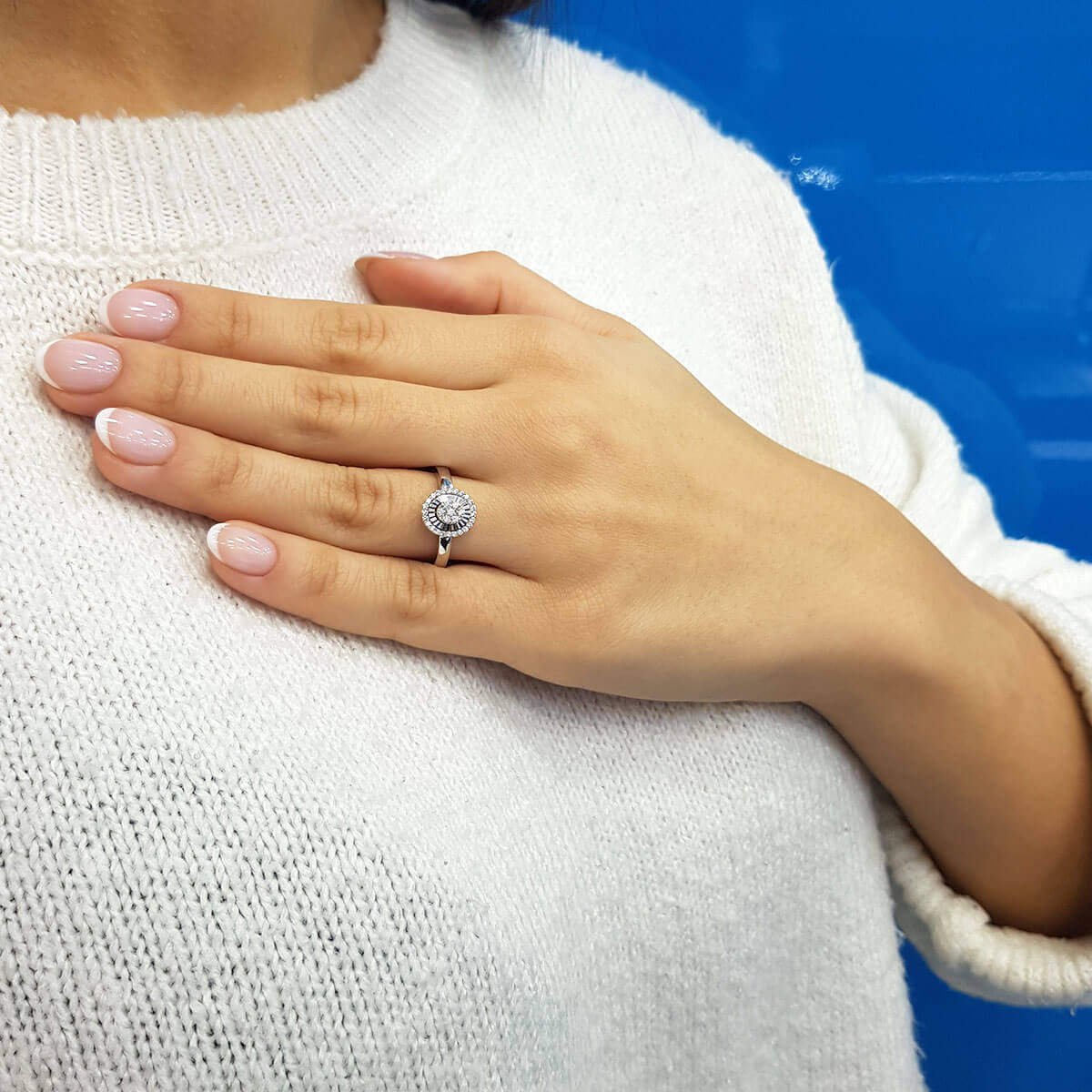 Diamond Oval Susa Ring