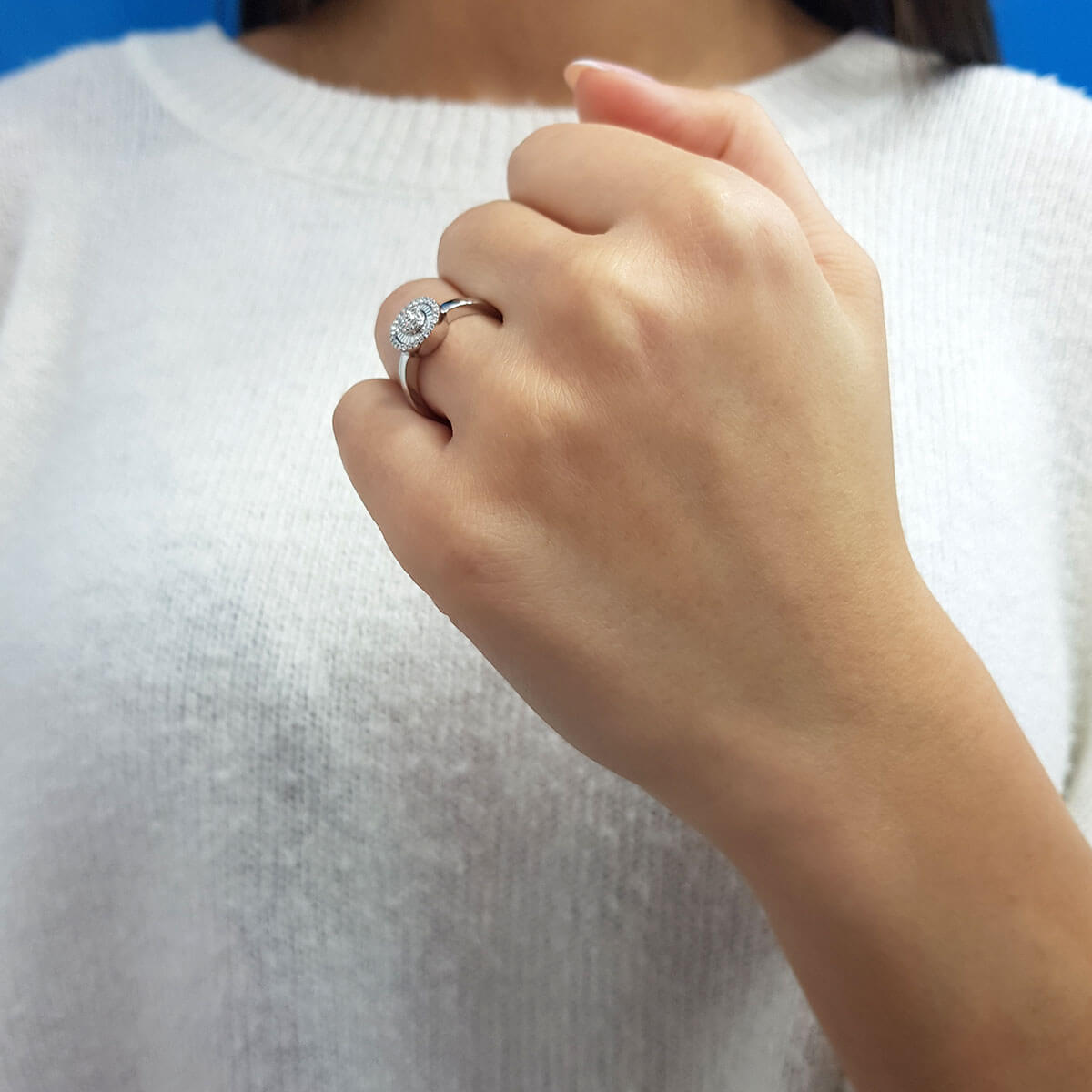 Diamond Oval Susa Ring