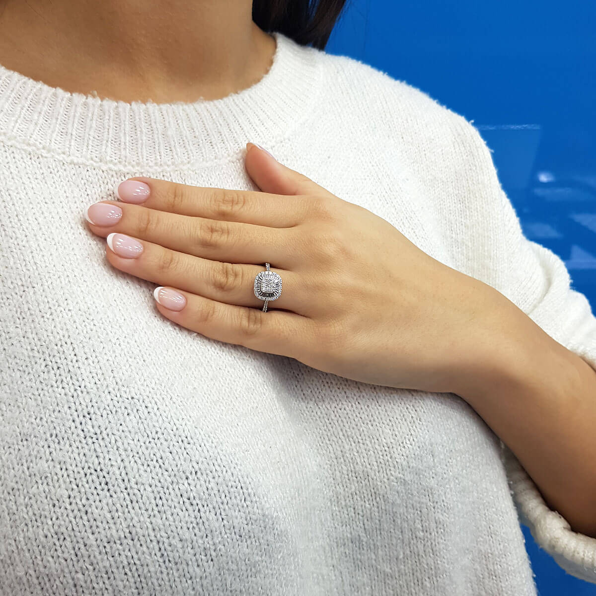 Diamond Cushion Susa Ring