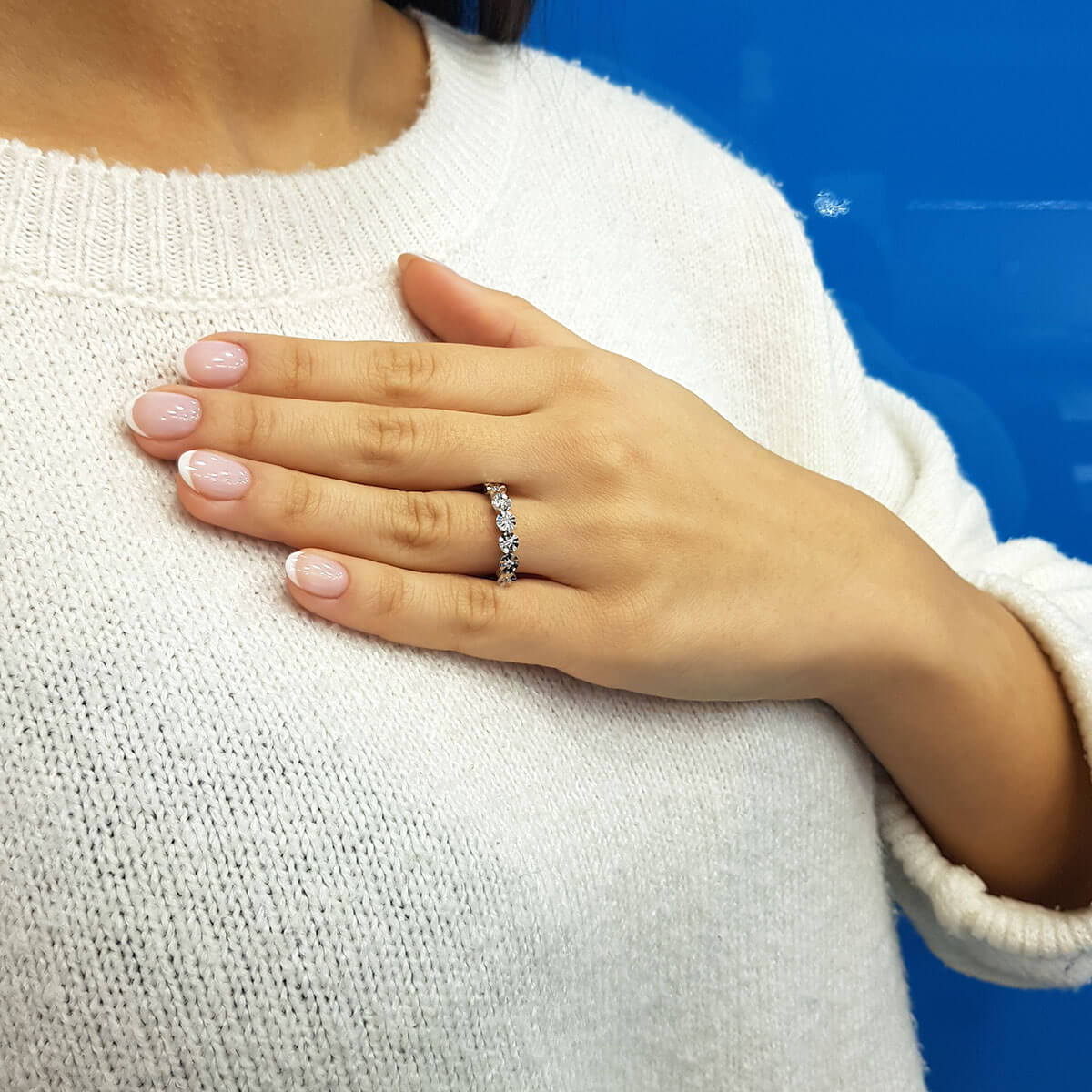 1.20 Carat Effect Diamond Seven Stone Ring