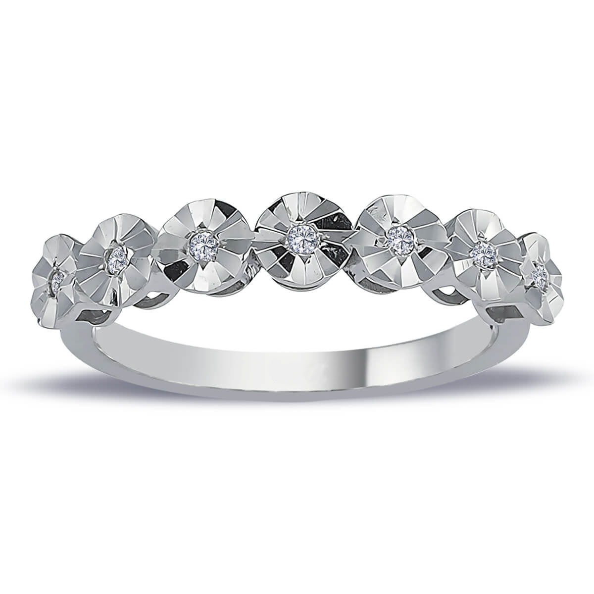 1.20 Carat Effect Diamond Seven Stone Ring