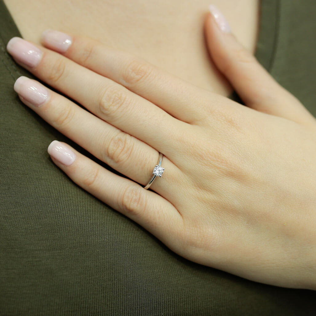 0.28 Carat Diamond Solitaire Ring