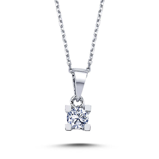 0.20 Carat Diamond Solitaire Necklace