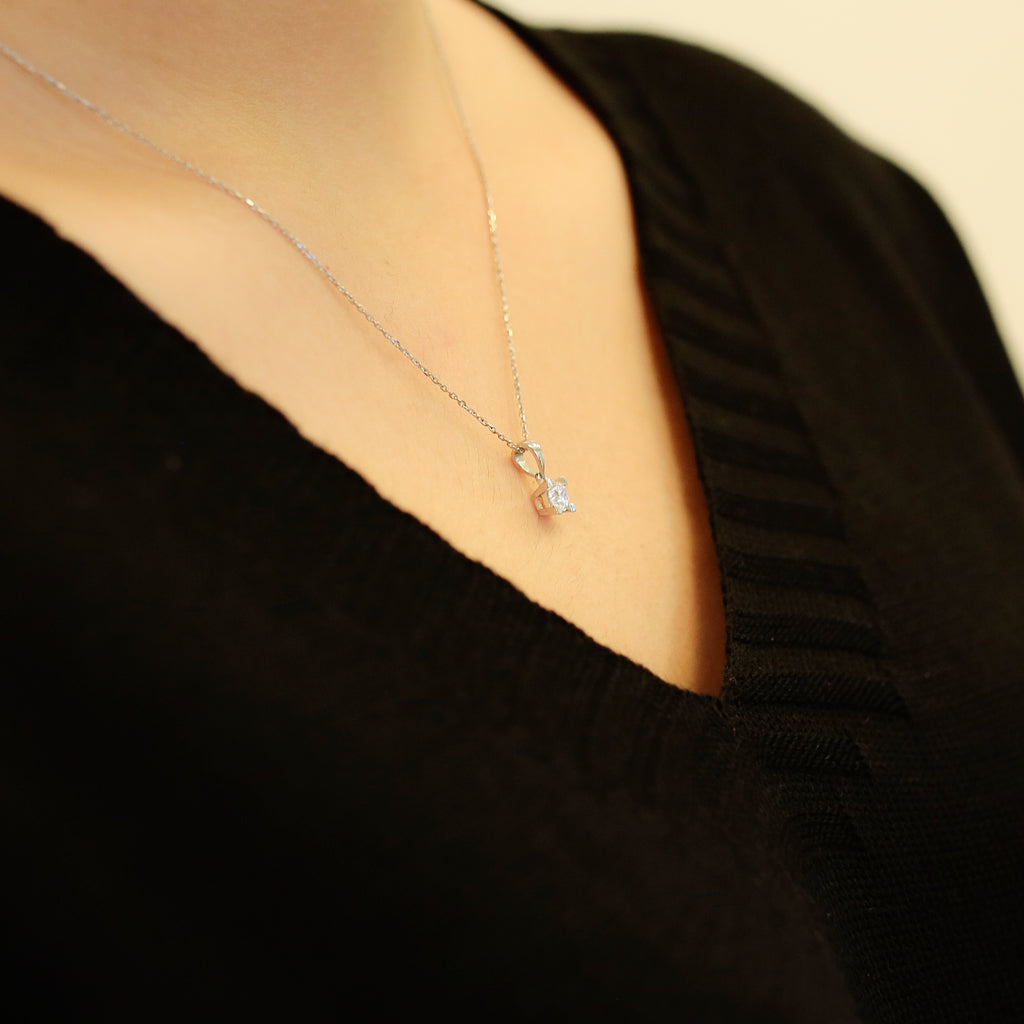 0.26 Carat Diamond Solitaire Necklace
