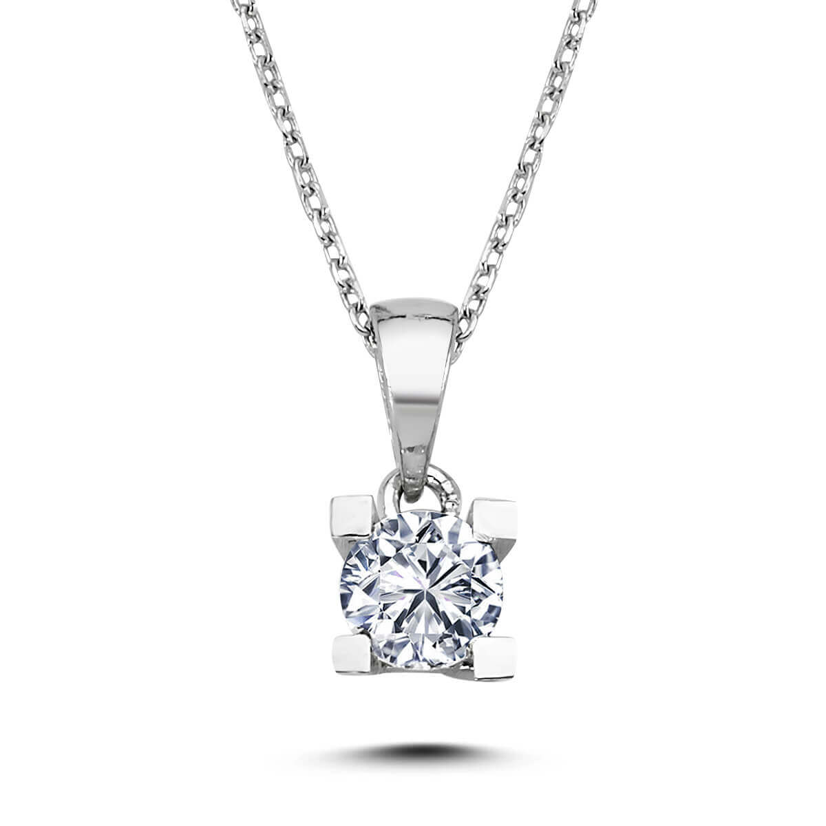 0.40 Carat Diamond Solitaire Necklace