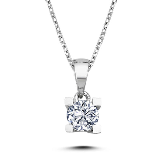 0.40 Carat Diamond Solitaire Necklace