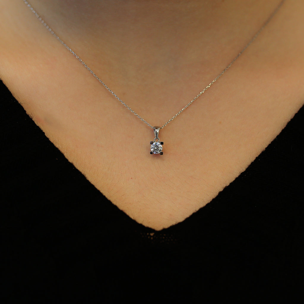 0.40 Carat Diamond Solitaire Necklace