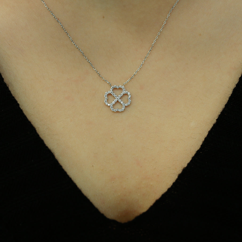 Diamond Clover Necklace