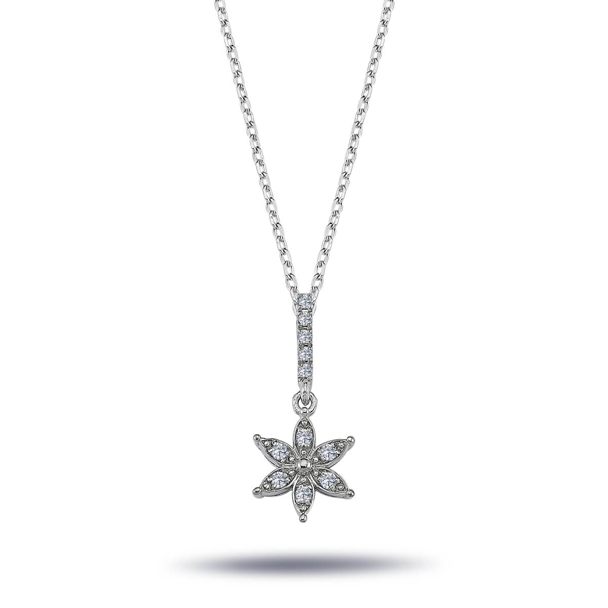 Diamond Snowdrop Necklace