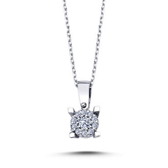 0.50 Carat Solitaire-Look Diamond Necklace